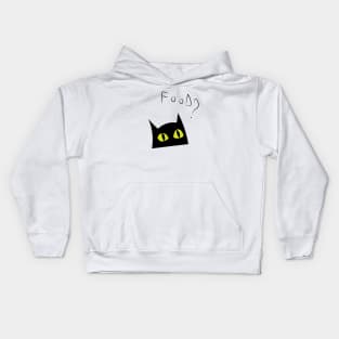 Food? asks the cat Kids Hoodie